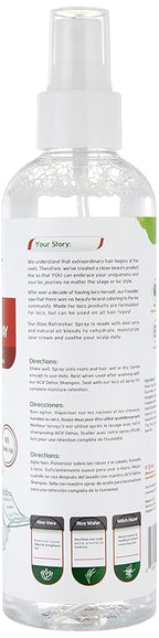 Made For Locs Vegan Aloe Refresher Spray | Hydrating Moisturizer for Locs & Dreadlocks, Natural Hair Care | Nourishing Locs Spray with Aloe Vera, 8 oz