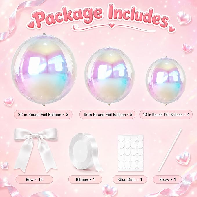 Iridescent Round Foil Balloons - Image 2