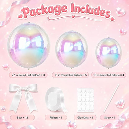 Iridescent Round Foil Balloons - Image 2