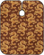 Men Cool Chinese Dragon King Salon Cape, Extra Large Haircut Apron for Hairdressers, Haircut Tools