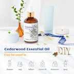 HIQILI 1 Fl Oz Cedarwood Essential Oil, Pure Natural Cedarwood Oil for Hair, Diffuser, Aromatherapy - 30ML