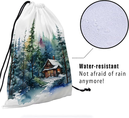 Watercolor Forest Tree Grip Bag - Image 4