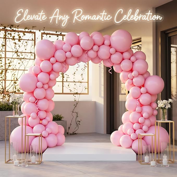 102pcs Light Pink Balloons Garland Arch Kit, 18 12 10 5 Inch Balloons | - Image 4