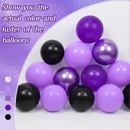 60pcs Purple and Black 12inch - Image 4