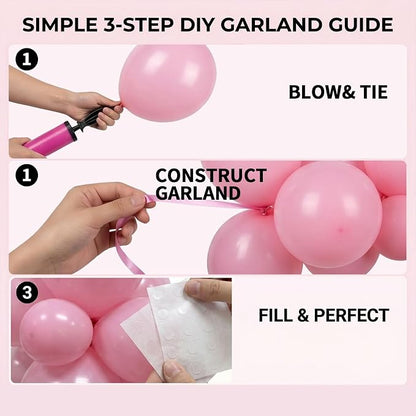 102pcs Light Pink Balloons Garland Arch Kit, 18 12 10 5 Inch Balloons | - Image 3