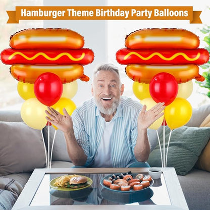 Hot Dog Party Balloons Stand Kit 2 Sets - Image 5