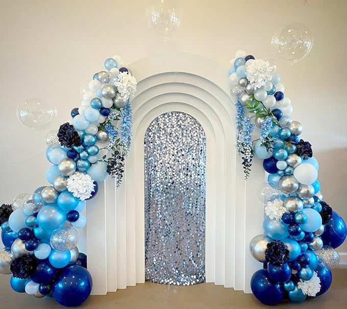 BAUANOOY Blue Balloons Metallic Blue Balloon, Graduation, Birthday Party - Image 6