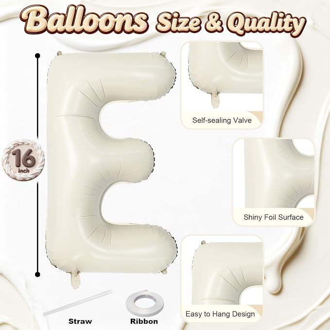 Beige NEW HOME Letter Balloon for Housewarming Party Decoraction, Cream NEW - Image 2
