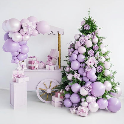 Light Purple Balloons 12 inch, Pastel Purple Latex Balloons 50pcs Party Balloon - Image 7