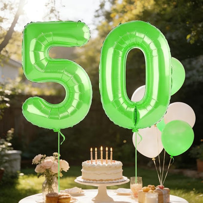 40 Inch Number 50 Balloons for 50th Birthday Party Decorations, 0-100 Fruit - Image 3