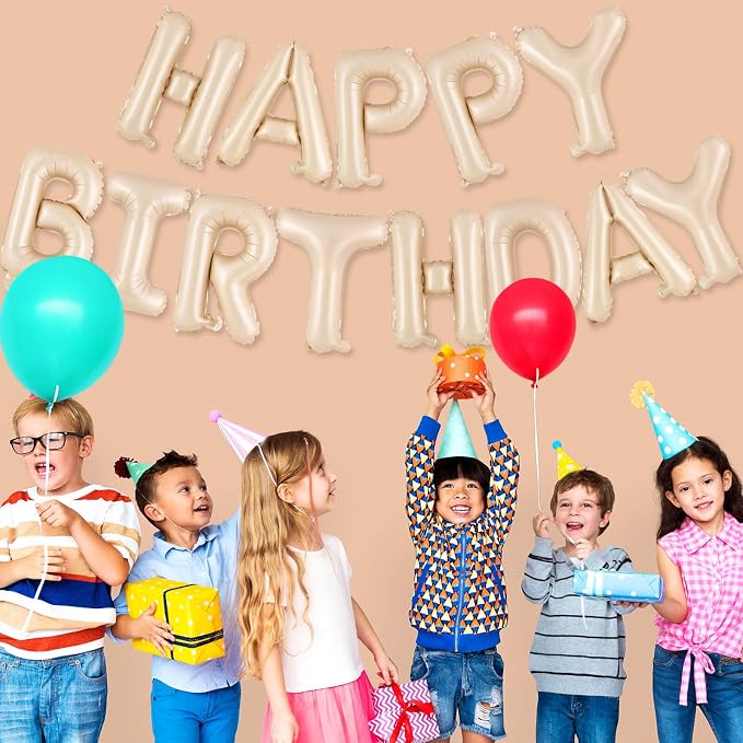 Happy Birthday Balloons Banner, Foil Balloon Personalized Name Letters Balloons - Image 2