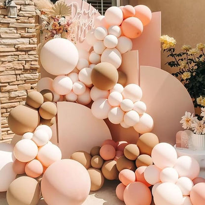 Voircoloria 130pcs Blush Pink Balloons Garland Arch Kit, 18 12 10 5 Inch | - Image 4