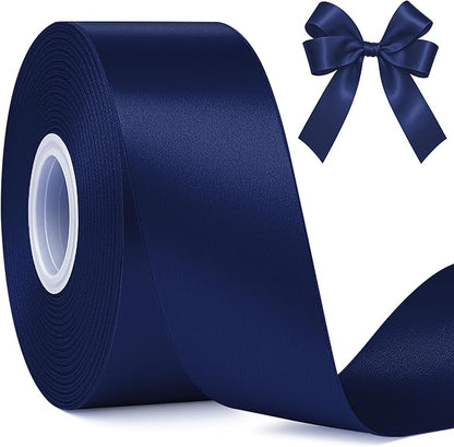 30Yards 1 1/2In Navy Blue Ribbon by Fullive