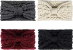 DRESHOW Knit Crochet Headband for Women Ear Warmer Soft Turban Stretch Warmer Headbands Winter Fashion Head Wrap