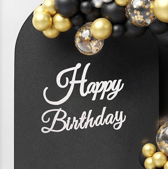TONIFUL Happy Birthday Sign for Backdrop by TONIFUL
