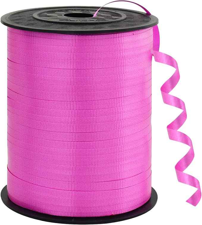 BEISHIDA 500 Yards Matte Hot Pink Curling Ribbon by Beishida