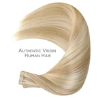 WENNALIFE Tape in Hair Extensions Human Hair, 40pcs 100g 22 inch Dirty Blonde Highlighted Bleach Blonde Hair Extensions Real Human Hair Straight Tape in Extensions Invisible Human Hair Extensions