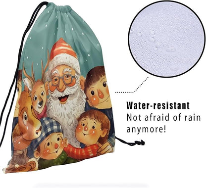 Winter Holiday Santa Grip Bag - Image 4