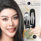 RC ROCHE 6 Pcs Flat Claw Hair Clips for Women Lay Down Barrettes No Crease Side Slide Thick Long Hair Duckbill French Against Head Jaw Claw Styling Clamp, Medium Black