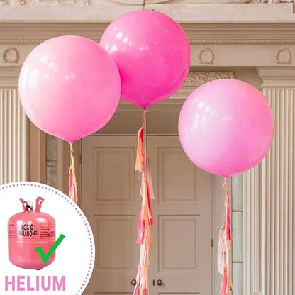 PartyWoo Pink Balloons 4pcs Matte Pink Large Jumbo Giant Latex Balloons | 36 - Image 4