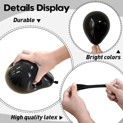 125pcs Black Balloons 5 Inch Small Balloons - Image 3