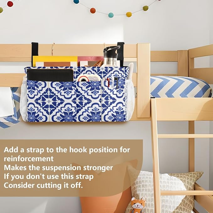 Bedside Caddy Hanging Bunk Bed Caddy Bed Organizer Hanging Pocket - Image 6