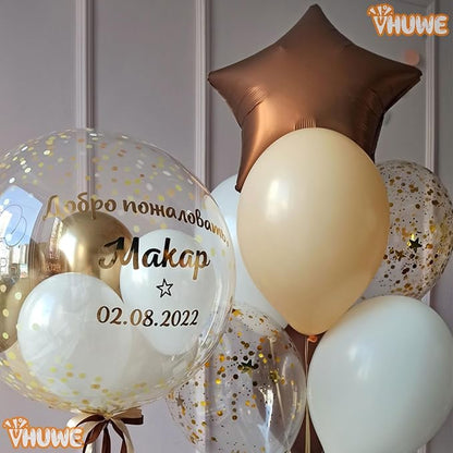 Chocolate Brown Star Balloons 18 Inch - Image 6