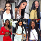 Bundles Human Hair Color 1B Straight Bundle Brazilian Virgin Soft and Silky Remy Hair 3 Bundles 22 24 26 Inch Double Weft Natural Black Straight Bundle Hair Weave 300g
