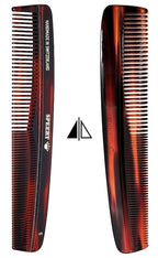 #5 Handmade Wide Narrow Tooth Comb Tortoise Havana Acetate Thick Coarse Curly Thin Fine Straight Hair Detangling Parting Grooming Teasing Styling Hairdresser Barber Hairdressing Wet Dry Pocket