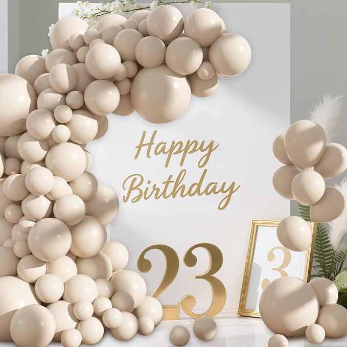 Amandir 153pcs White Sand Balloons Arch Garland Kit Different Sizes | 18 12 10 - Image 7