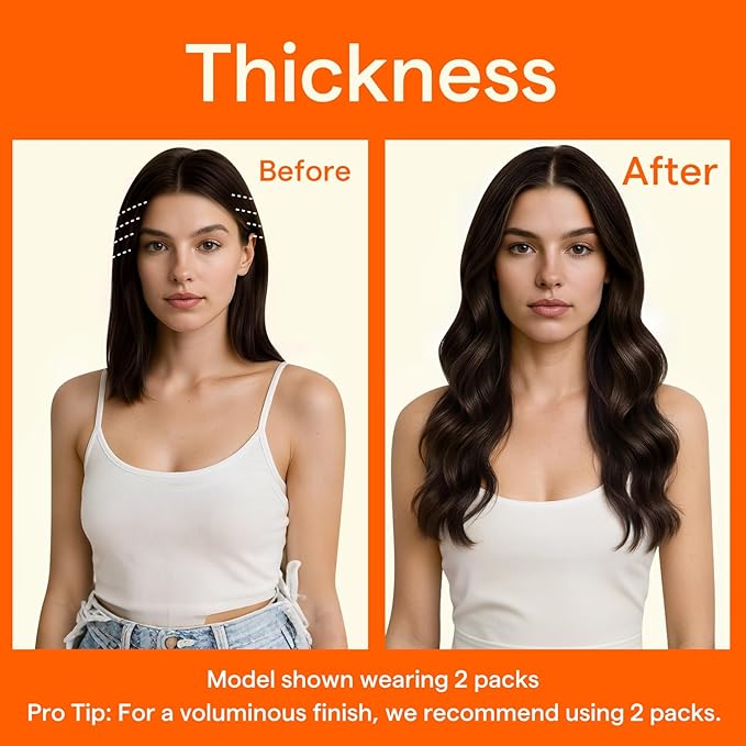 Full Shine Dark Brown Seamless Clip in Hair Extensions Human Hair, 12Inch Hair Extensions for Women, Fill ins Invisible PU Skin Weft Clip ins for Thin Hair Add Thickness, 4Pcs12inch 55Grams
