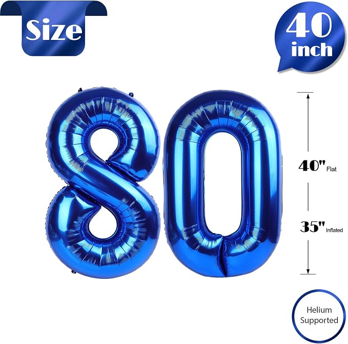 Navy Blue 80 Balloon - Image 6