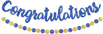 BEISHIDA Congratulations Banner Blue 2026 Graduation Banners, Grad Congrats by Beishida
