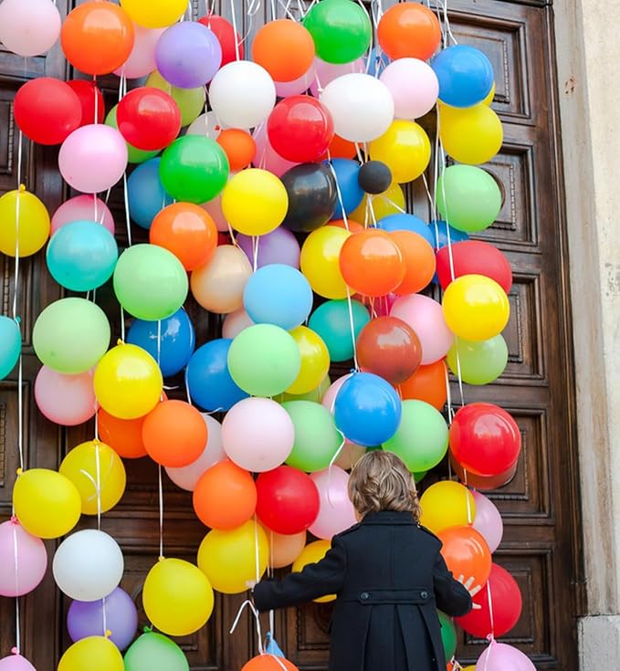 10 Inch Rainbow Balloons - Image 3