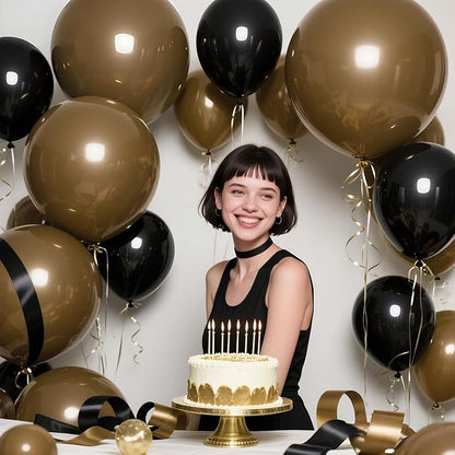 18 Inch Brown Latex Balloons 32 Pack - Image 6