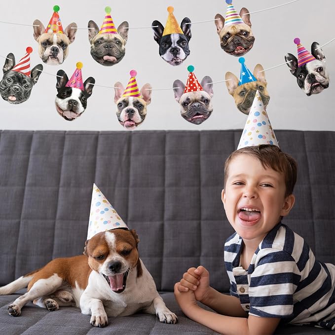 Hooqict Dog Birthday Banner Puppy Themed Party Decorations - Image 8