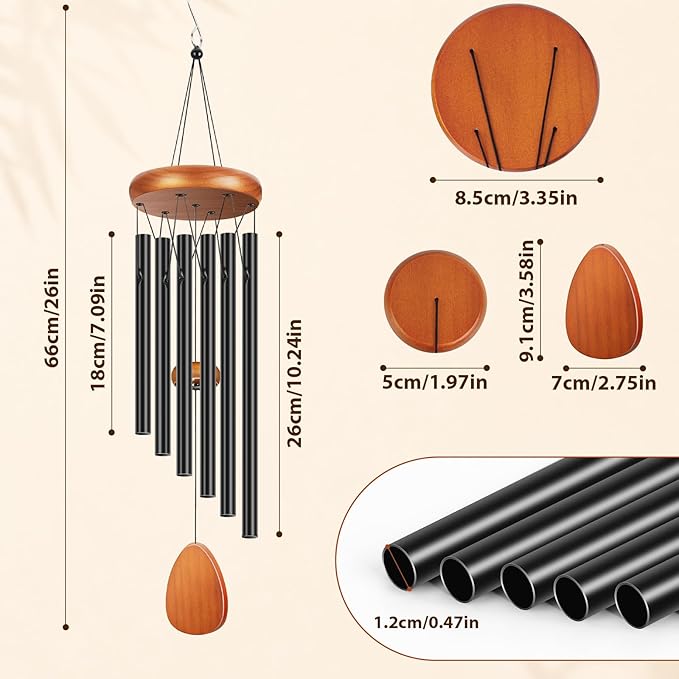 Winzwon Wind Chimes for Outside, House Warming Gifts for Women | New Home - Image 2