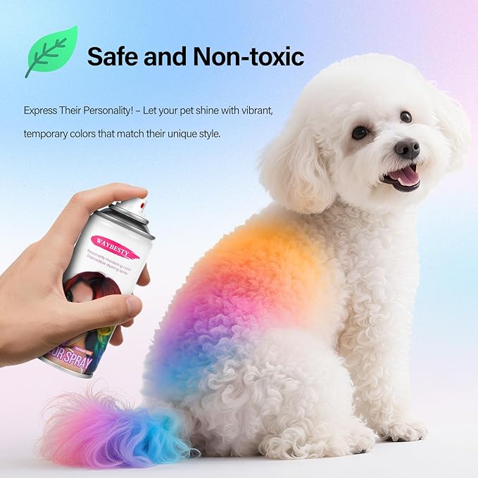 Temporary Hair Color Spray For Kids Women Men, Washable Hair Color Wax Dye For Cosplay Party DIY, Christmas Party, Halloween Crazy Hair Day (Purple, 4.06 oz)