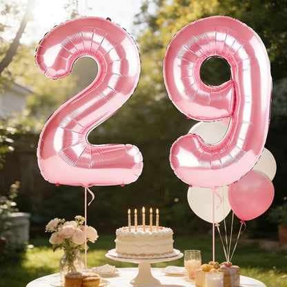 40 Inch Number 29 Balloons for 29th Birthday Party Decorations, 0-100 Jewelry - Image 3