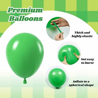 12inch Green and Black Balloons - Image 3