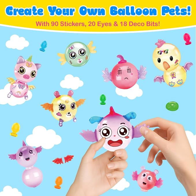 Kiditos Balloon the Funny Inflator, Magic Happy Balloons Maker Kit - Image 2
