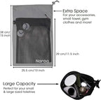 Naroa Waterproof Multifunctional Toiletry Shower Bag for Gym, Travel, Business and Foldable Portable Hanging Bathroom Mesh Caddy with Wet & Dry Storage Suction Hook Tote for Men Women