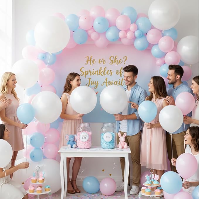 LOVESTOWN 18 Inch Pearl White Large Balloons, Birthday Wedding Baby Shower - Image 3