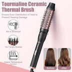 5 in 1 Curling Wand Set - SIQUER Curling Iron Set 1/2 to 1 1/4 Inch Beach Waves Wands 1 1/2 Inch Thermal Brush Fast Heating Up Hair Curlers for Women with Protective Gloves Clamps (Rose, Black)