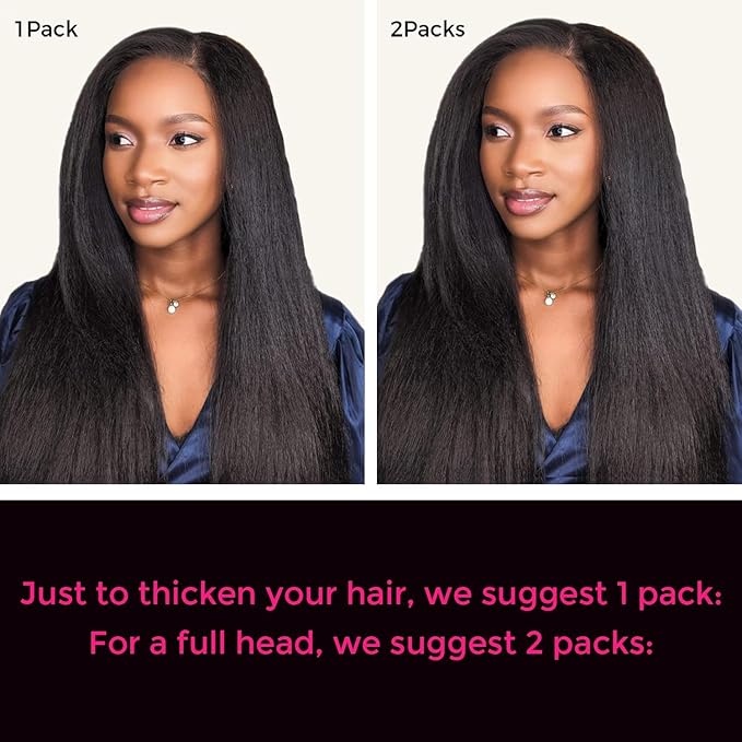 Lashey Hair Extensions Real Human Hair Light Yaki Straight 7pcs 120g Clip in Hair Extensions for Women 22 Inch Long 100% Remy Human Hair