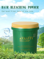 Professional Blue Bleaching Powder - Plex Technology - Lifts up to 9 Shades - Maximum Lifting Extra Strength Lightener Hair Highlights All Type & Highlighted Hair - Dust Free - 16.9 oz
