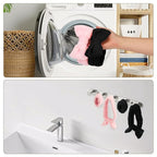 WSYUB Spa Headband and Wristbands for Face Washing,Face Wash Headband and Wristband Set,Black and Pink,6pcs