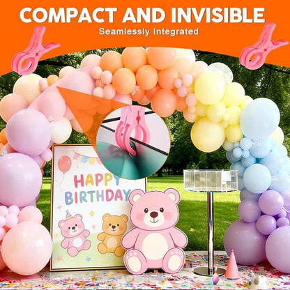 10 Pack Pink Balloon Arch Clips, 3 1/2 x 1 x 1 4/5 Inch balloon arch clamps - Image 6