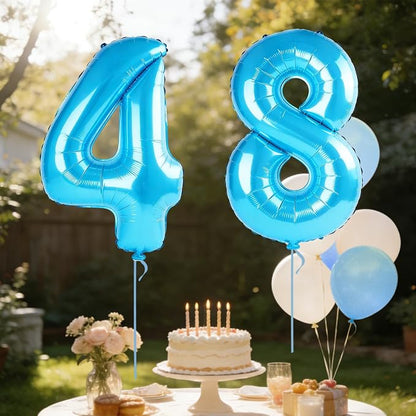 40 Inch Number 48 Balloons for 48th Birthday Party Decorations, 0-100 Jewelry - Image 3