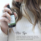 Rice Water For Hair Growth by Baja Basics, Thickness, Strength, Shine - Leave-in Conditioner for Scalp, Dry Split End Moisturizer - Fermented Rice Water Spray for Curly, Straight, Thick, Thin Hair 4oz